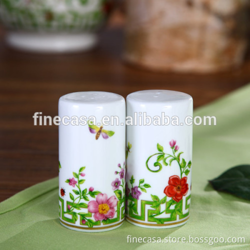 In April Elegant Fine Super White Porcelain Spice Bottle